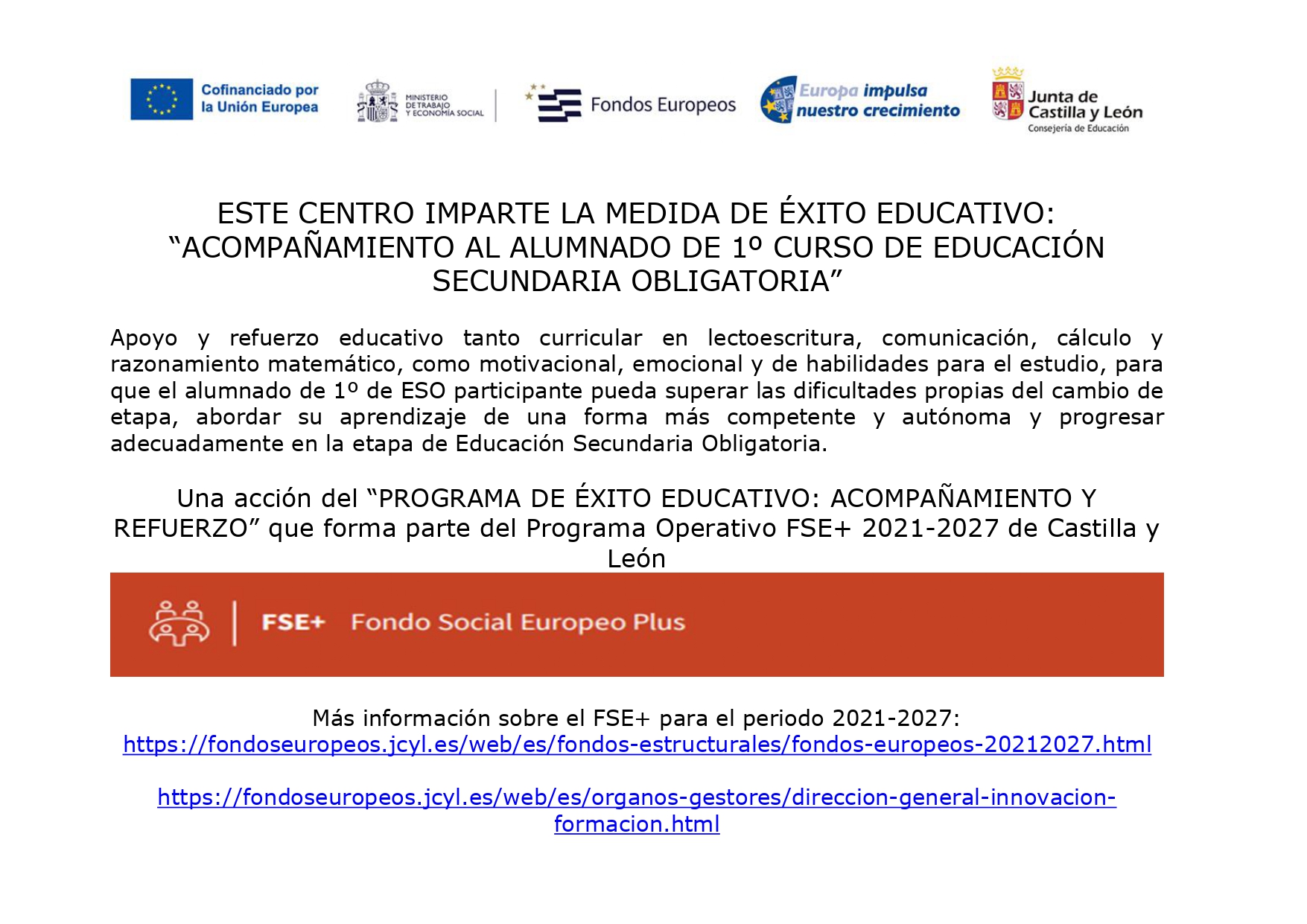 CARTEL EXITO EDUCATIVO 24-25